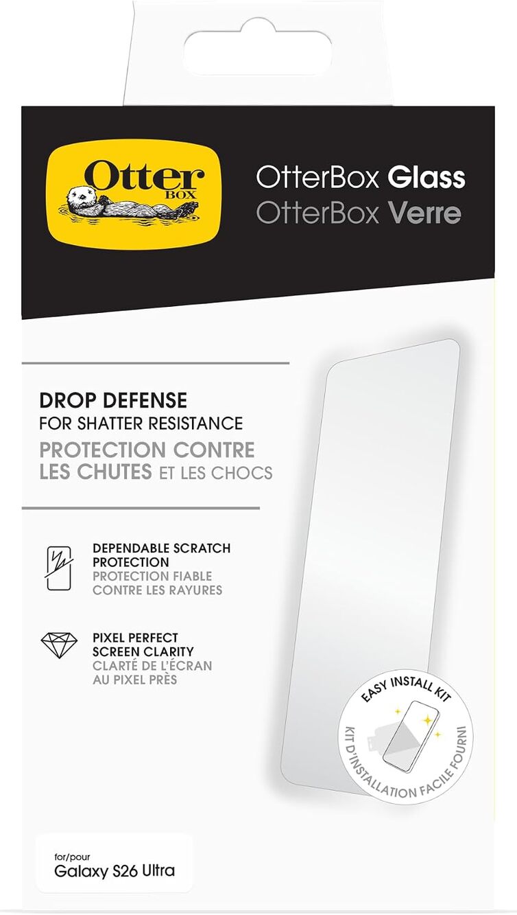 OtterBox Samsung Galaxy S26 Ultra Glass - Shatter Resistant Screen Protector